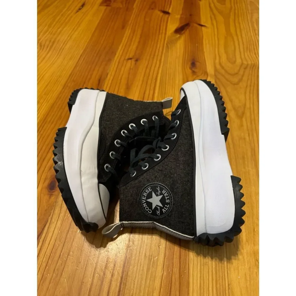 🔥 Converse Chuck Taylor All Star Run Star Hike High Black Ice SIZE M 5 W 6.5
